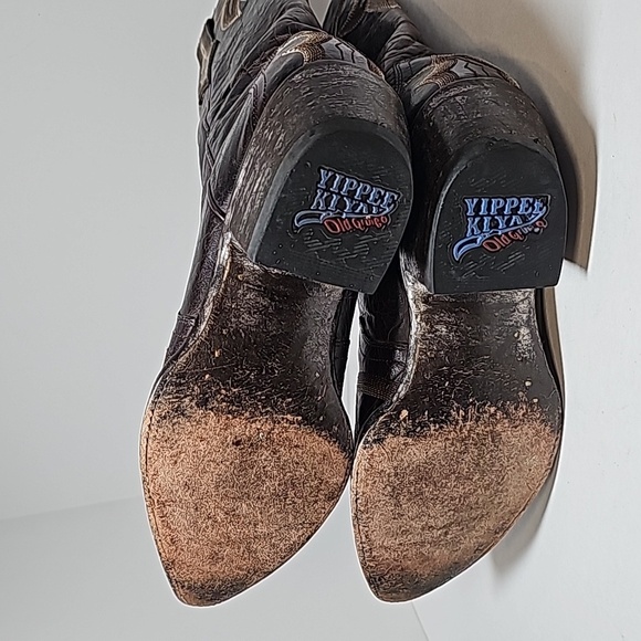 Yippee Ki Yay Old Gringo Celeste Remaster Western Boot Cowgirl Cowboy 6.5 B - Picture 13 of 14